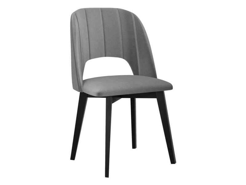 Krzesło MIRJAN 24 tapicerowane Monti IV Pik prosty czarny/jasny szary 1 szt.