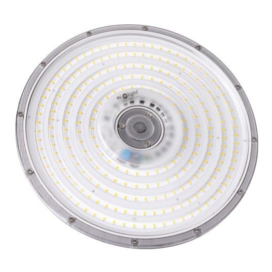Lampa High Bay przemysłowa Ufo Ecolight High Bay czarna LED 150W 4000K 15000lm hermetyczna IP65 wym: 8,3 x 34 x 34 cm - 1 szt.