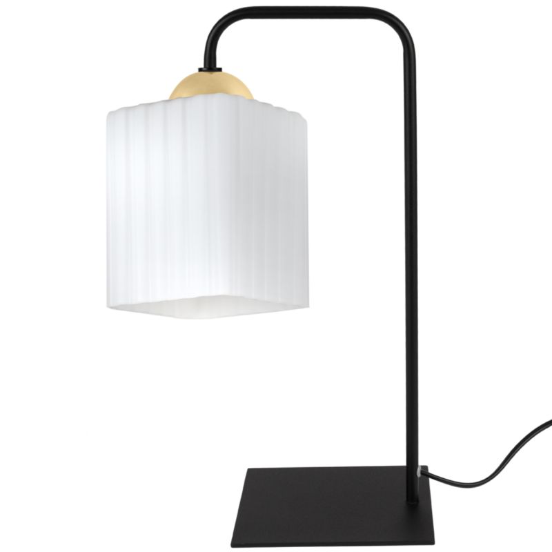 Lampa stołowa nocna Light Home Riffle 1x E27 60W czarny/biały/złoty 1szt.