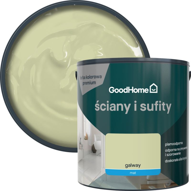 Farba plamoodporna GoodHome Premium Ściany i Sufity galway 2,5 l
