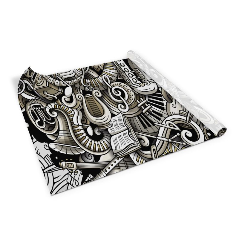 Samoprzylepna okleina Tulup 100x50 cm Instrumenty doodle 1 szt.