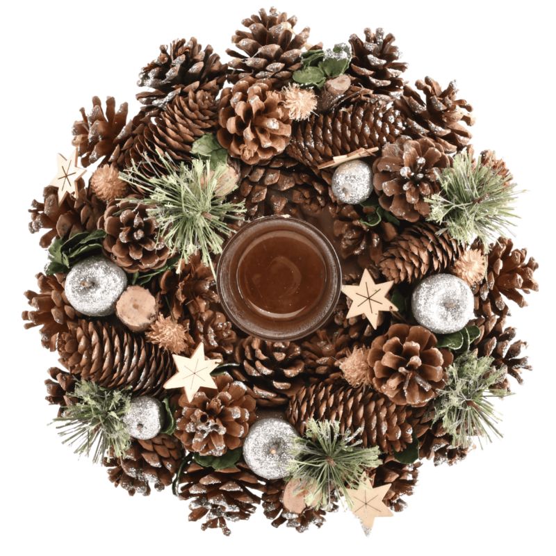 Świecznik świąteczny Direct Home and Garden 30 cm złoto-srebrny