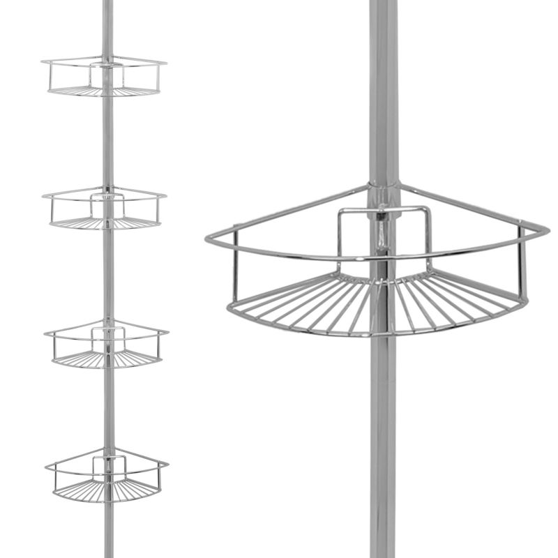 Półka teleskopowa SCOPIC - Yoka Home łazienkowa XL chrom 4 poziomy - 1 szt.