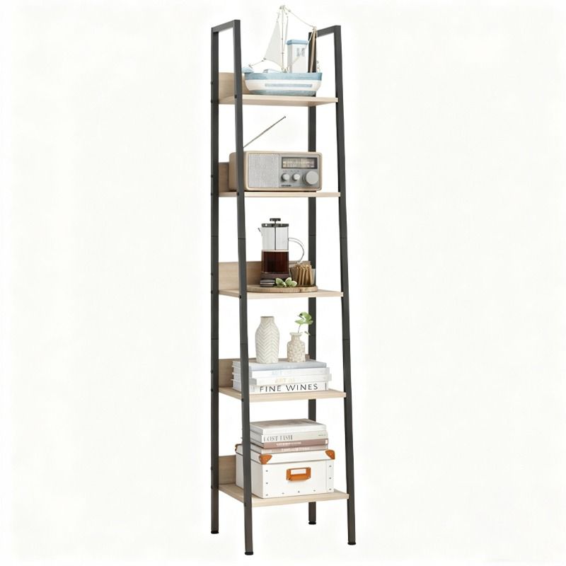 Regał stojący Rebiko jasny brąz 5 półek drabinka loft 170 cm 1 szt.