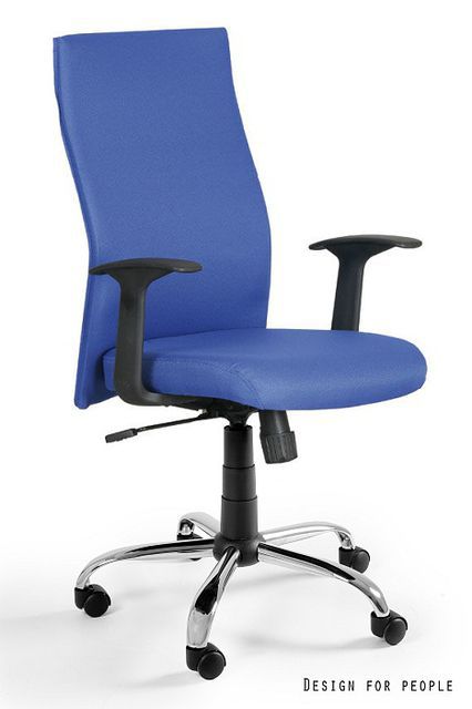 Fotel Unique biurowy BLACK ON BLACK niebieski 1 szt