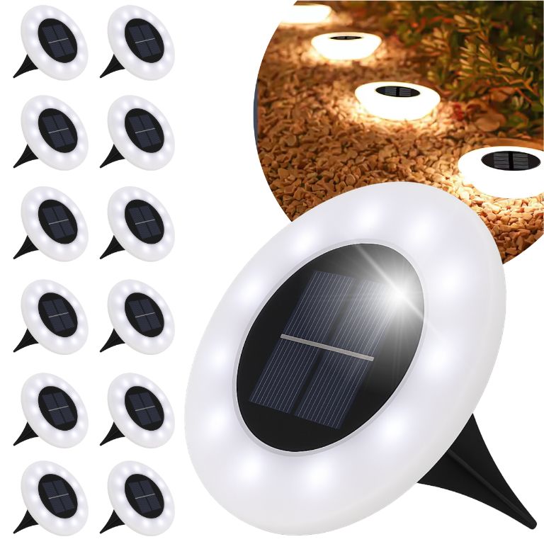 Lampka Solarna Najazdowa Ogrodowa Blixtar B-S-LAMP-PATH-M-12X 14 LED IP44 12 szt.