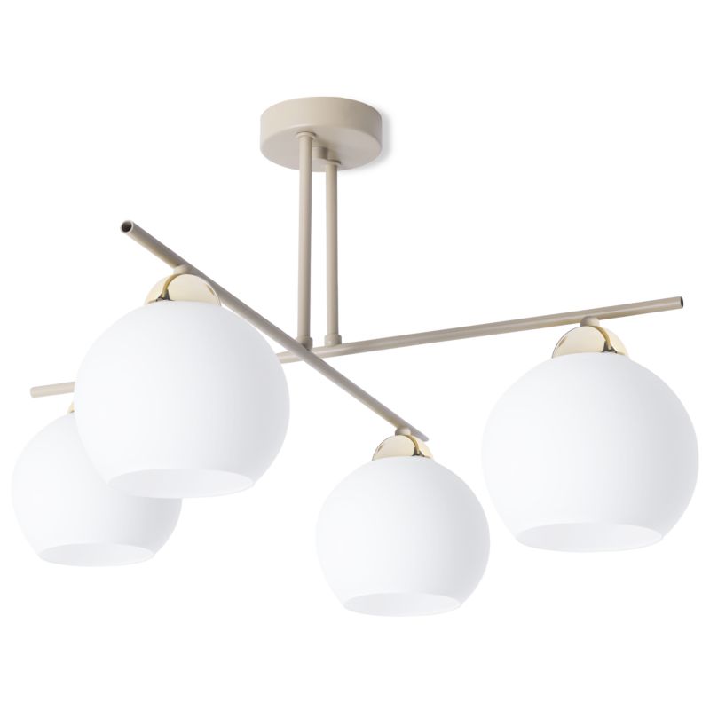 Lampa sufitowa wisząca Light Home LH Modena 4x E27 kaszmirowy/złoty 1szt.