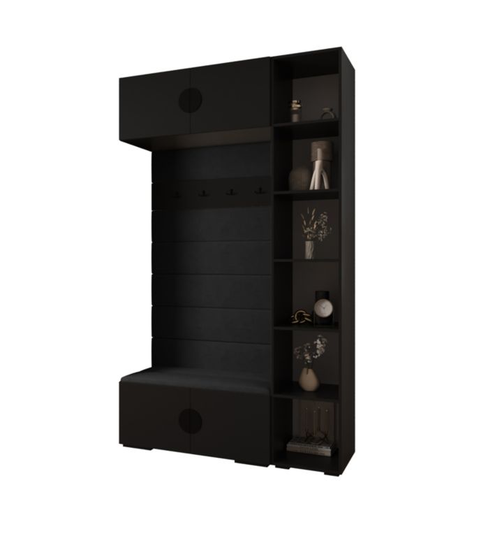 Garderoba do przedpokoju Abiks INOVA 4 Z20 czarny+czarny+manila18 1 szt.