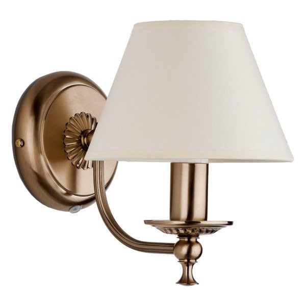 Kinkiet ścienny Alfa Sofia złoto-biały 1 x E14 x 10W IP20 wym: 21 x 26 x 18 cm - 1 szt.