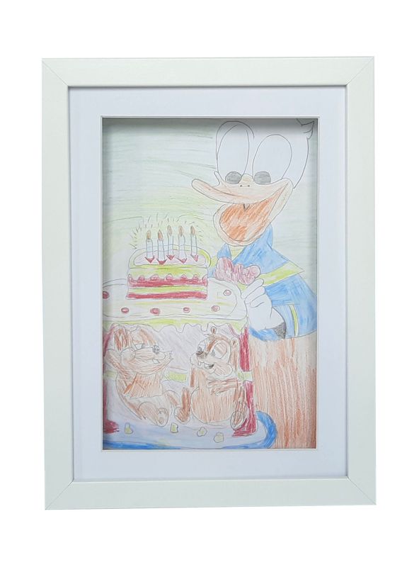 Ramka Frames Factory na rysunki A4 21x29.7 cm biała 1 szt.