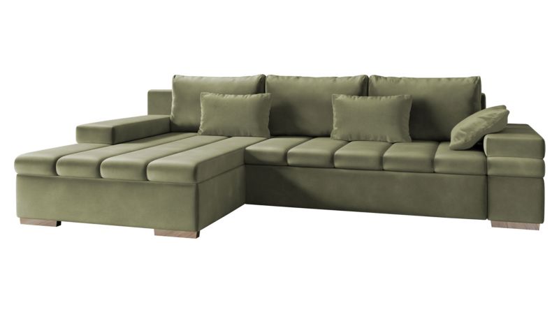 Narożnik z funkcją spania MIRJAN 24 Bangkok lewy khaki 1 szt.