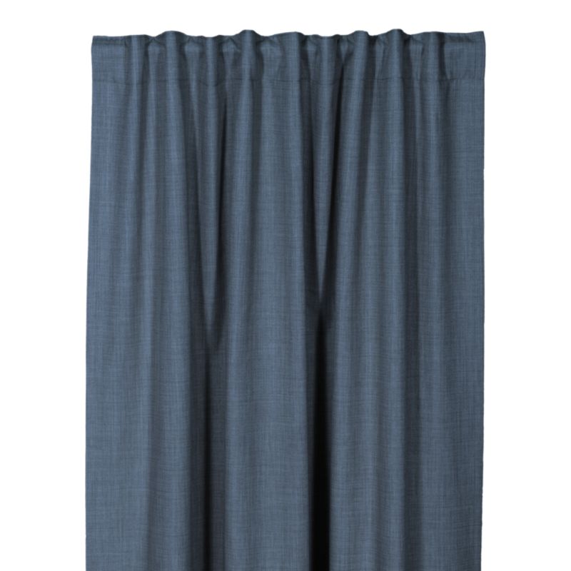 Zasłona GoodHome Novan zaciemniająca 140 x 300 cm błękitna