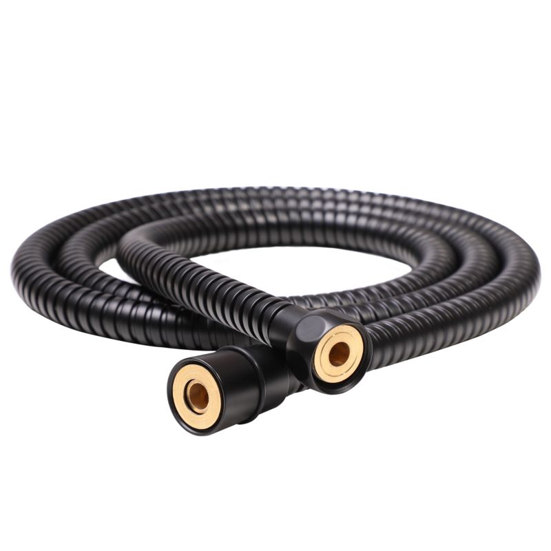 Wąż prysznicowy TOBI Yoka Home 150 cm czarny uniwersalny antyskrętny do wanny, kabiny prysznicowej - 1 szt.