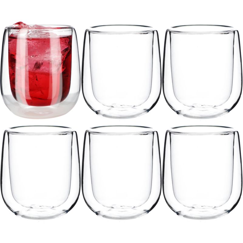 Szklanki termiczne Kadax z podwójną ścianką 250 ml 6 szt.