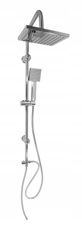 Zestaw bateria prysznicowa Estiva TIMA Chrome srebrna deszczownica 1 kpl