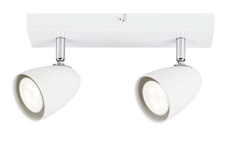 Spot sufitowy Rabalux Perico biały 2 x GU10 x IP20 wym: 15 x 26 x 7 cm - 1 szt.