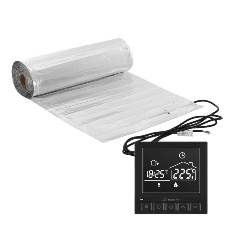 Zestaw mat grzewczych pod panele Mission Air MAL-160 3,5m² + Taurus Black 1szt