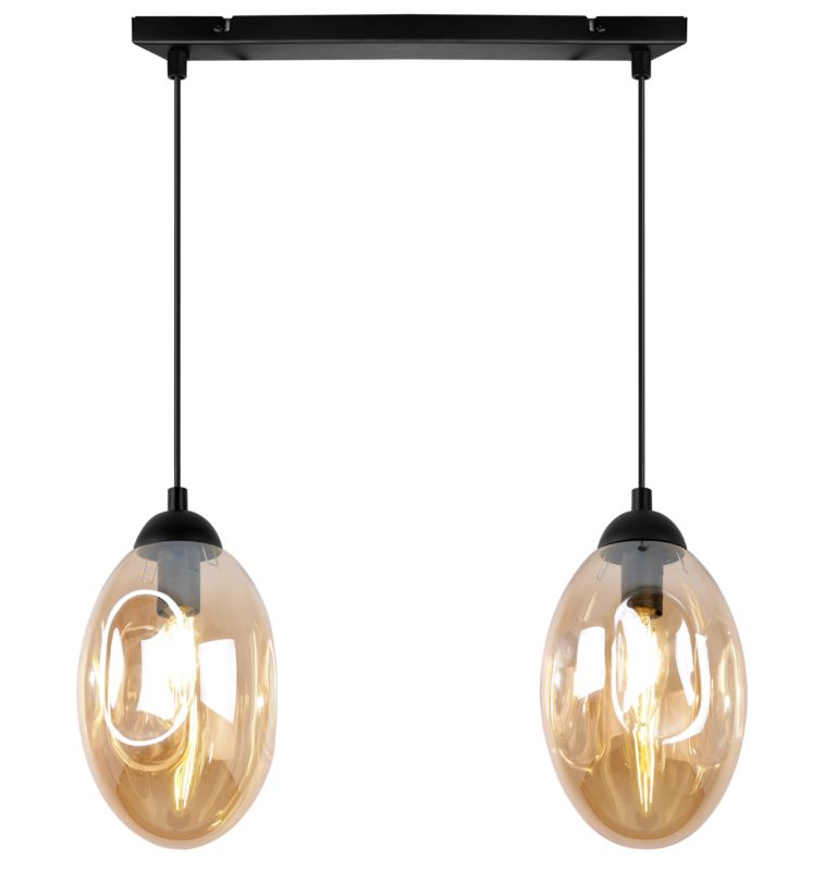 Lampa sufitowa wisząca Light Home LH Vigo 2x E14 60W miodowy 1szt.