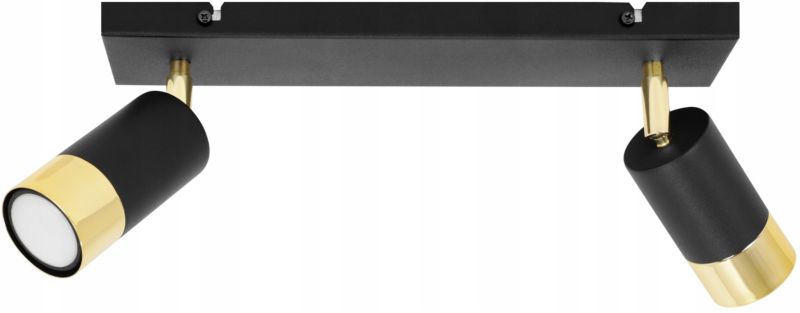 Lampa sufitowa reflektor Light Home LH Hugo 2x GU10 20W kinkiet czarny 1szt.