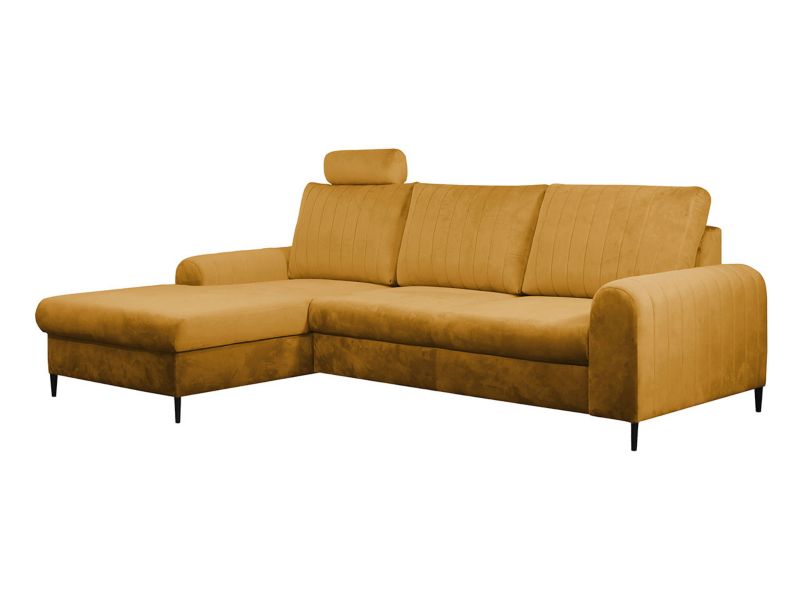 Narożnik z funkcją spania MIRJAN 24 Monaco lewy żółty 1 szt.