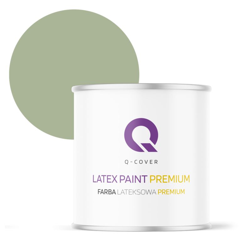 Farba Lateksowa Premium Plamoodporna do Ścian i Sufitów Q-Cover Zielony H2143 Głęboki Mat 2L