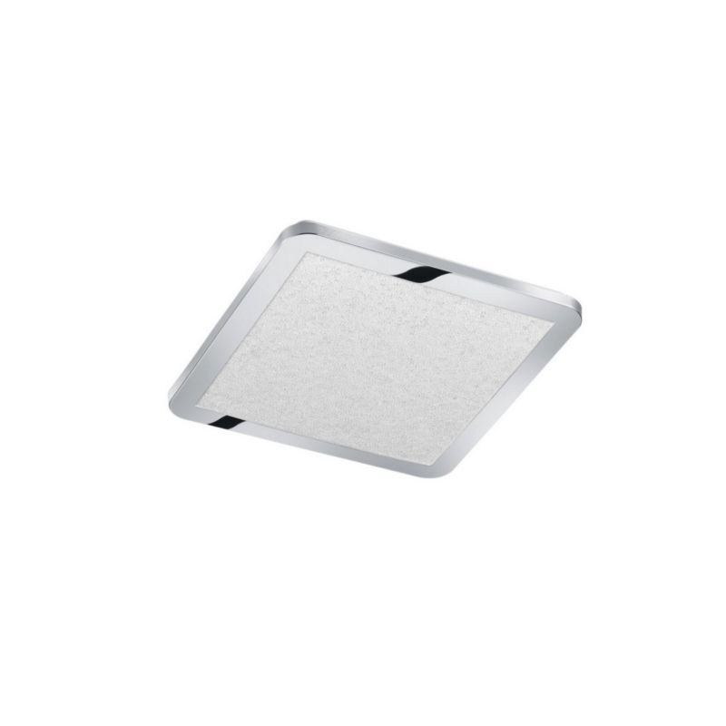 Plafon sufitowy nowoczesny Trio Cesar srebrno-biały LED 18W 3000K 1650 lm łazienkowy IP44 wym: 3 x 30 x 30 cm - 1 szt.