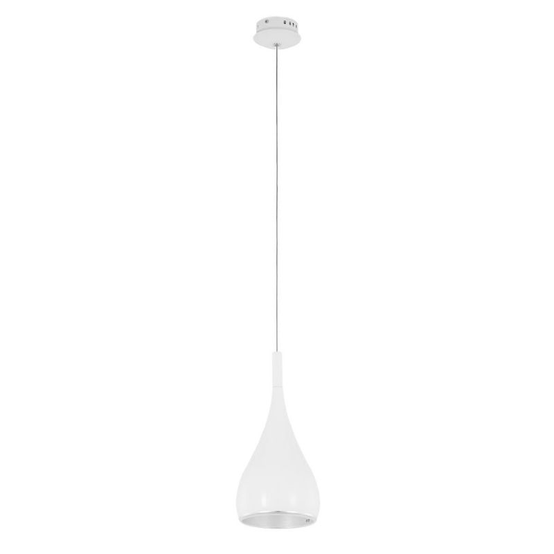 Lampa sufitowa wisząca Italux Anon 5916 chromowana biała nowoczesna 1xE27 x 60W 1 szt.