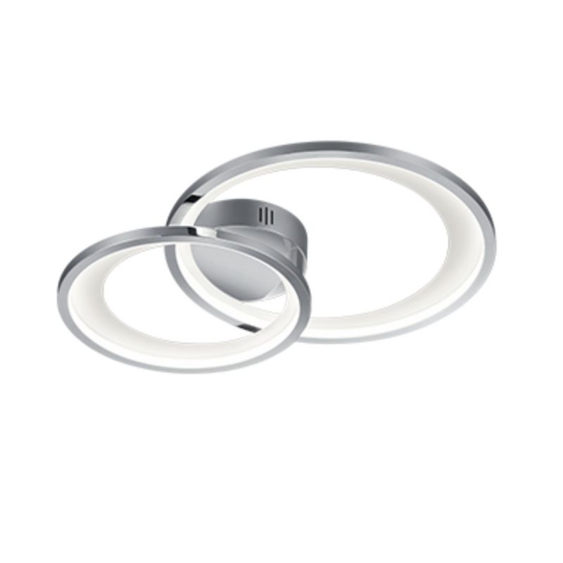 Lampa sufitowa wisząca Trio Granada 3333 srebrno-biała nowoczesna wbudowany LED 29W 1 szt.