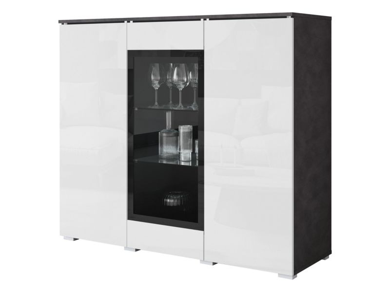 Komoda MIRJAN 24 Vera 120 matera/biały połysk 1 szt.