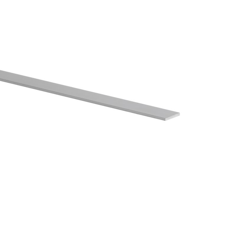 Płaskownik aluminiowy gładki 2600 x 15 x 2 mm szary
