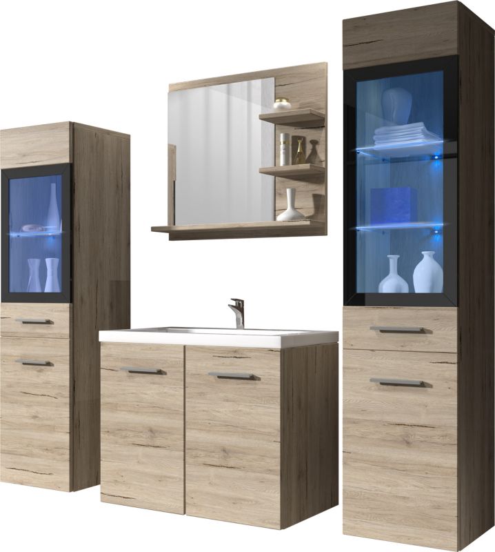 Zestaw mebli łazienkowych MINIO go for it MARIT I dąb san remo 1 kpl.