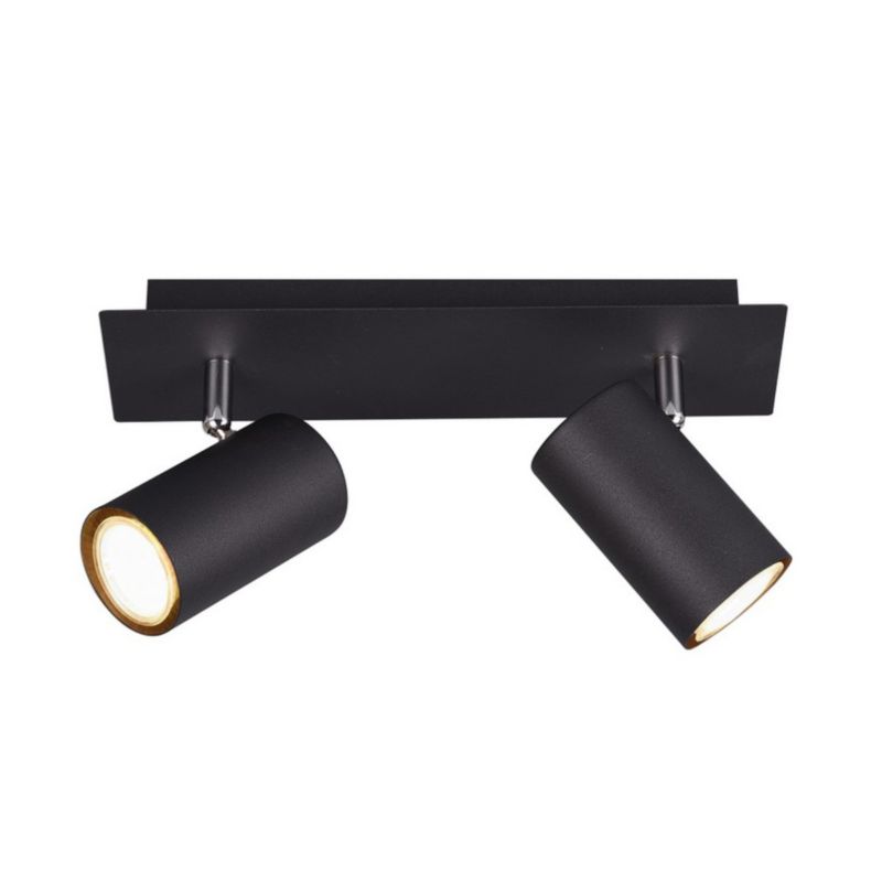 Kinkiet ścienny Trio Marley czarny-chromowany 2 x GU10 x IP20 wym: 30 x 9 cm - 1 szt.