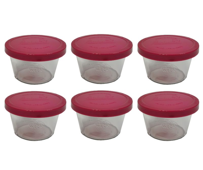 Słoiki MODO24 Weck 370 ml fi 100 mold silikonowe wieka 6 kpl.