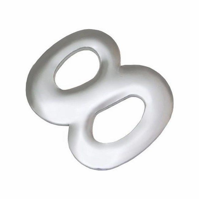 Cyfra 8 ANO aluminium chrom 37 mm