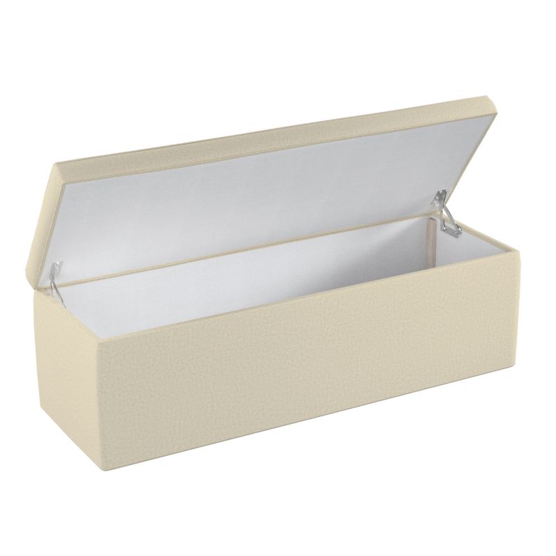 Skrzynia tapicerowana Dekoria 120 x 40 x 40 cm ecru szenil 1 szt.