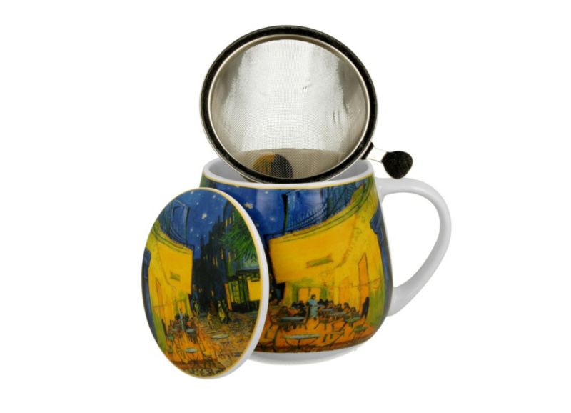 Kubek Baryłka Terrace DUO porcelanowy z zaparzaczem 430 ml 1 szt.