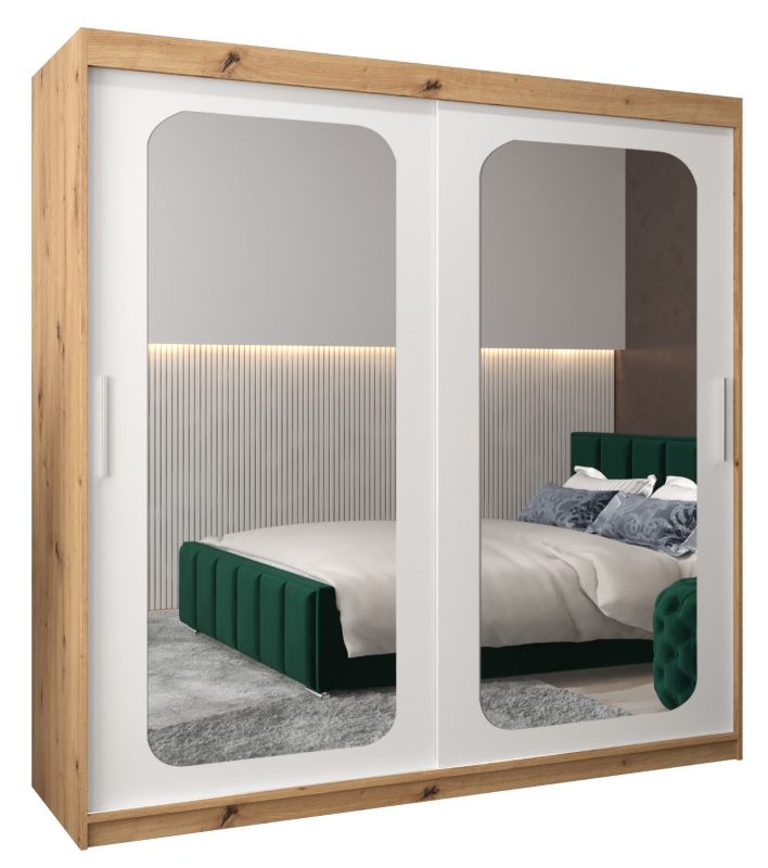 Szafa przesuwna Garderoba Abiks PROMO T3 200 artisan/biały 1 szt.