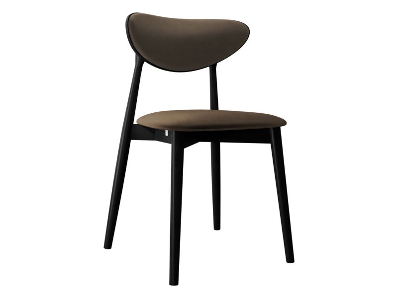 Krzesło MIRJAN 24 tapicerowane KT65/C czarny/ciemny 1 szt.