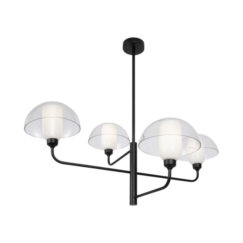 Lampa wisząca Maytoni Memory czarno-przezroczysty wym: 77,5 x 90,6 x 76 cm 4xE14 x 40W 1 szt.