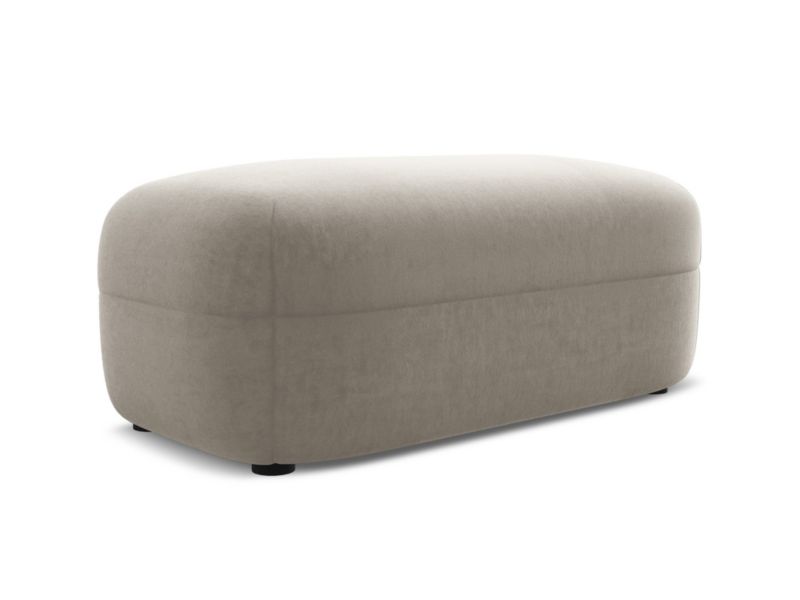 Pufa LaMiaSofa RIMINI z tkaniny welwetowej 92x48 cm kreci 1 szt.