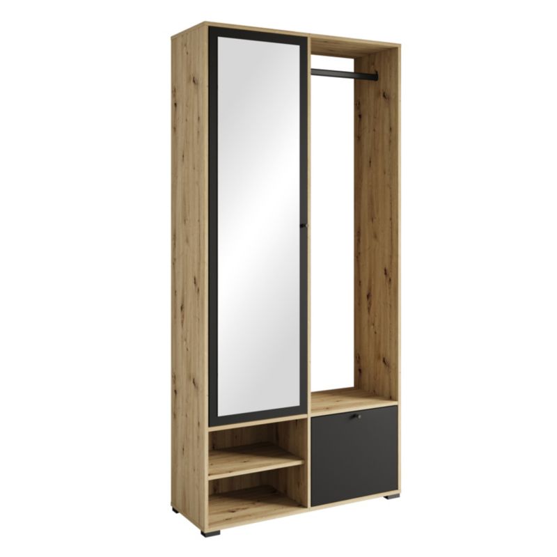 Garderoba MINIO go for it DAFNI dąb artisan/czarny 1 szt.