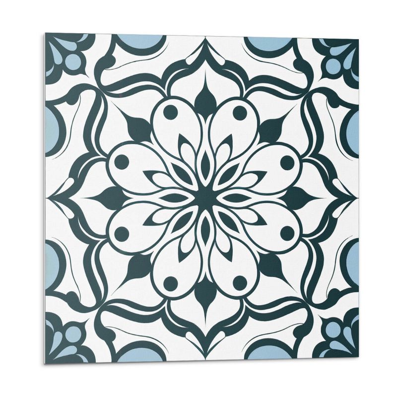 Kafelki samoprzylepne Wallfluent 50x50 cm Motyw mandali z kwiatowymi akcentami 4 szt.