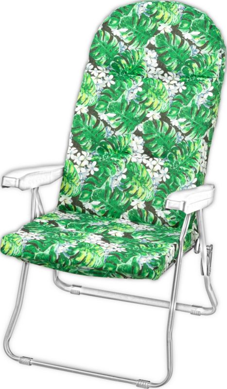 Poduszka na leżak bez podnóżka AMPO zielony czarny 1 szt.