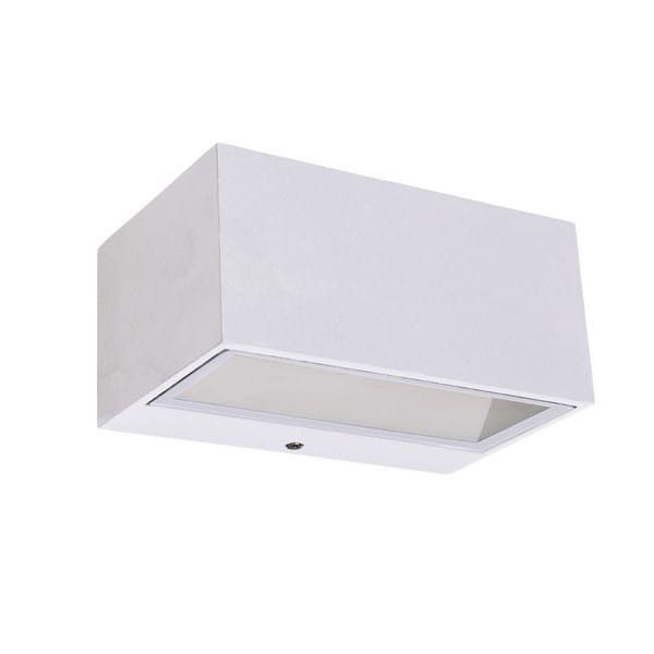 Kinkiet ścienny zewnętrzny Lutec Gemini biały LED 11W 4000K 500lm IP54 wym: 6,5 x 8,9 x 14 cm aluminium - 1 szt.