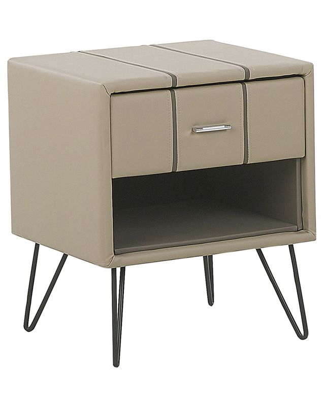 Szafka nocna Betin Ekoskóra Beżowy 1 szt.