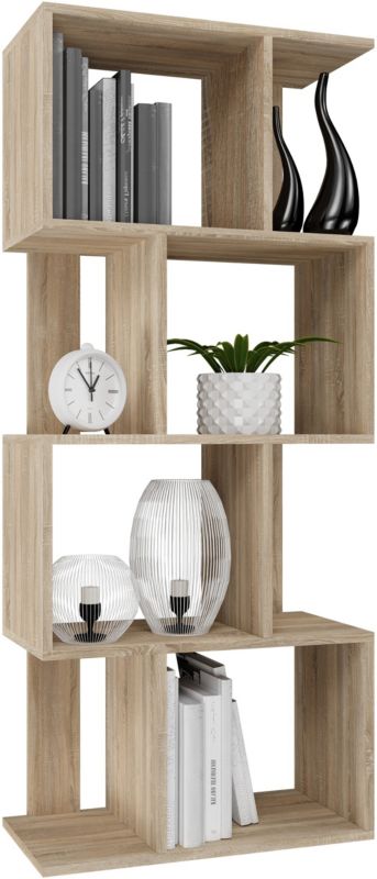 Regał Topeshop Fiesta 4P Otwarty Stojący Półki Dąb Sonoma 30x60x140 cm 1 szt.