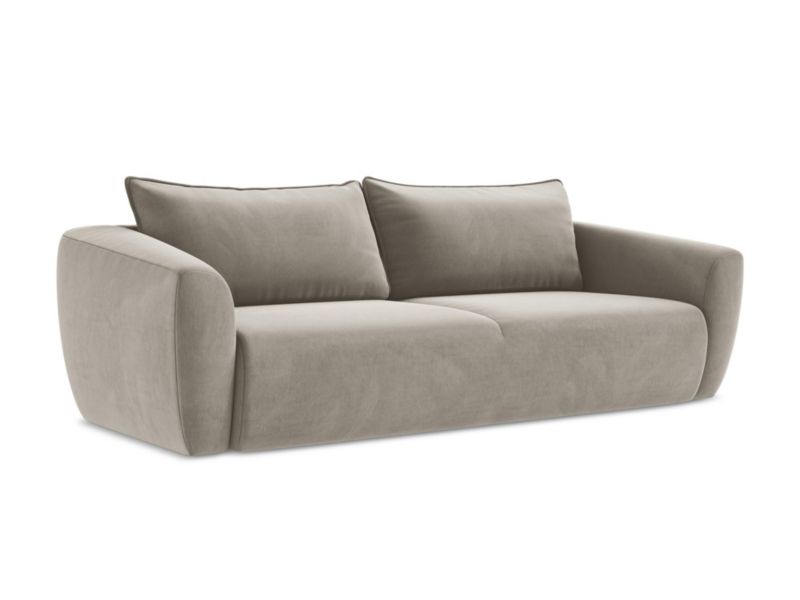 Kanapa 3-osobowa z funkcją spania LaMiaSofa PISA z tkaniny welwetowej 238x102 cm kreci 1 szt.