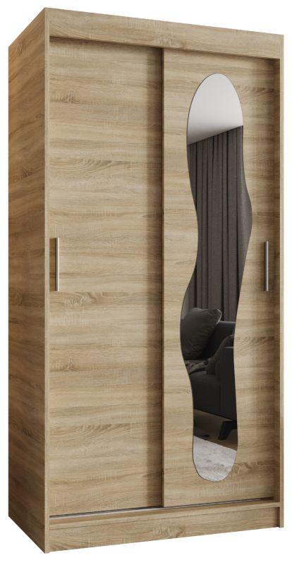 Szafa przesuwna Garderoba Abiks ULTRA 100 dąb sonoma 1szt.