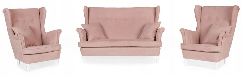 Zestaw wypoczynkowy uszak do salonu sofa fotele Family Meble ARI 1szt