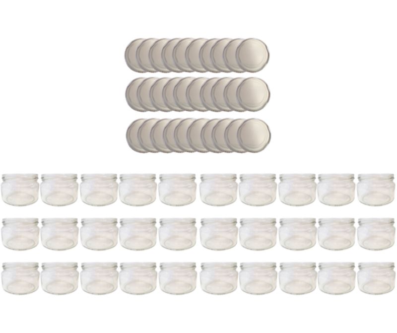 Słoiki MODO24 250ml dżemy konfitury przyprawy deserki zakrętki 82mm PZH 30 kpl.